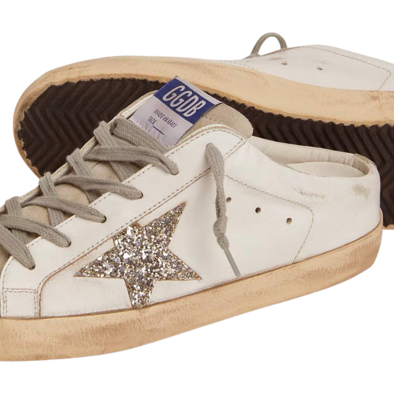 Golden Goose Super Star Leather Fashion Board Shoes Women's White