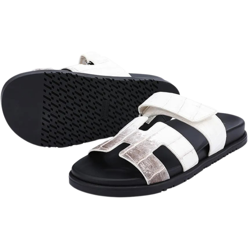 Hermes Chypre sandal Himalaya Crocodile Limited.