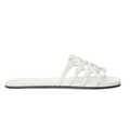 LOEWE Petal Anagram slide in soft calfskin white