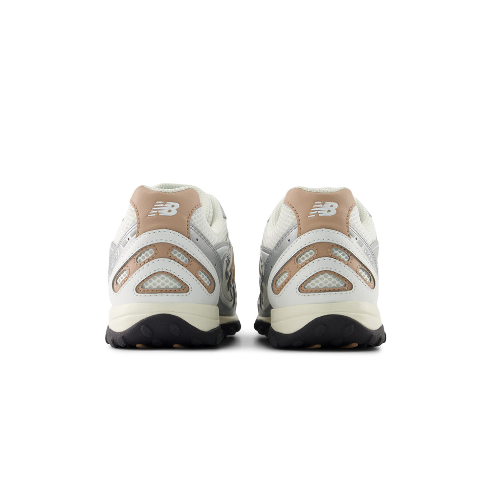 New Balance 204L in the silver metallic and flat taupe colorway