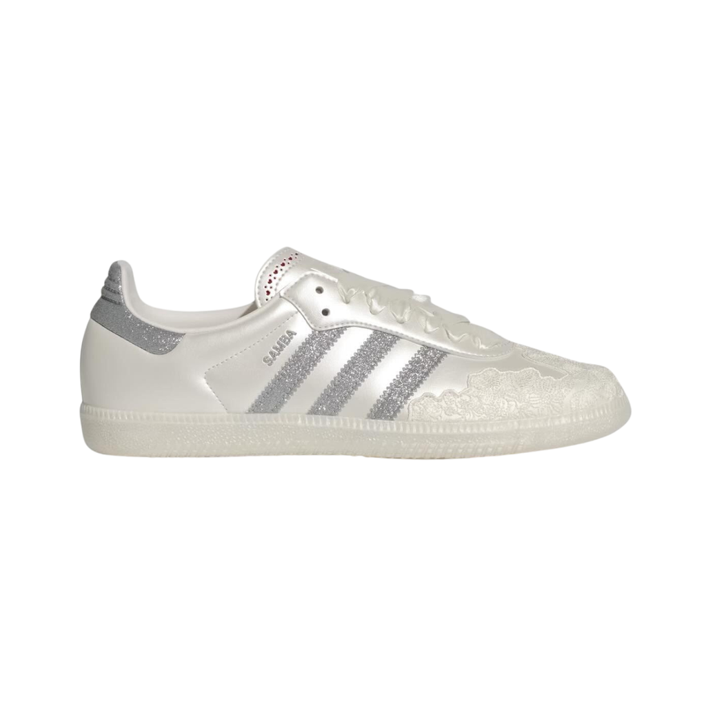 Adidas samba og chalk white silver metallic sneakers