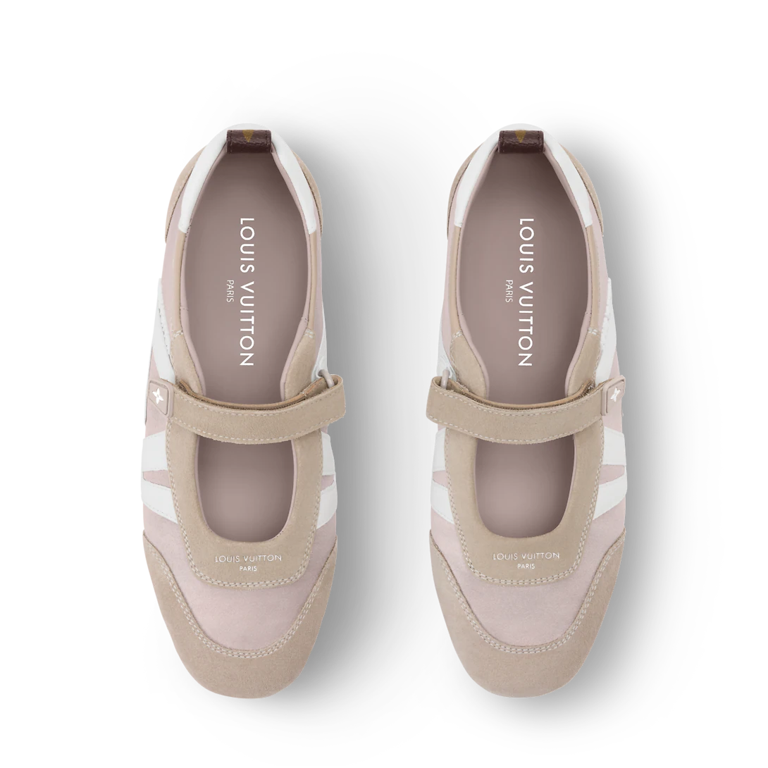 Louis Vuitton LV Sneakerina Mary Jane Beige