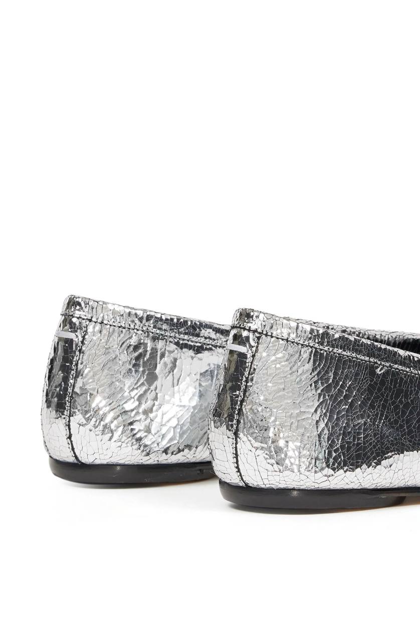 Maison Margiela Tabi Ballerina silver-tone