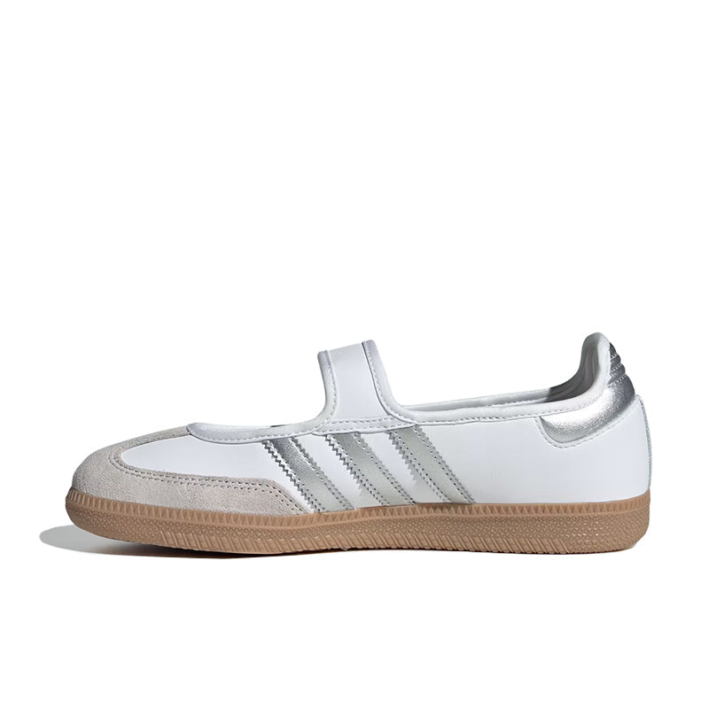 Adidas Samba Jane Shoes Kids  White / Silver  / Gum