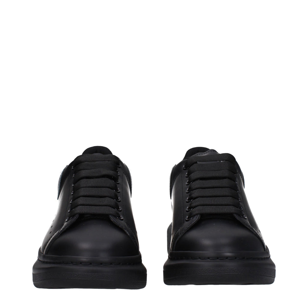 Alexander McQueen Sneakers Men Leather Black/Silver