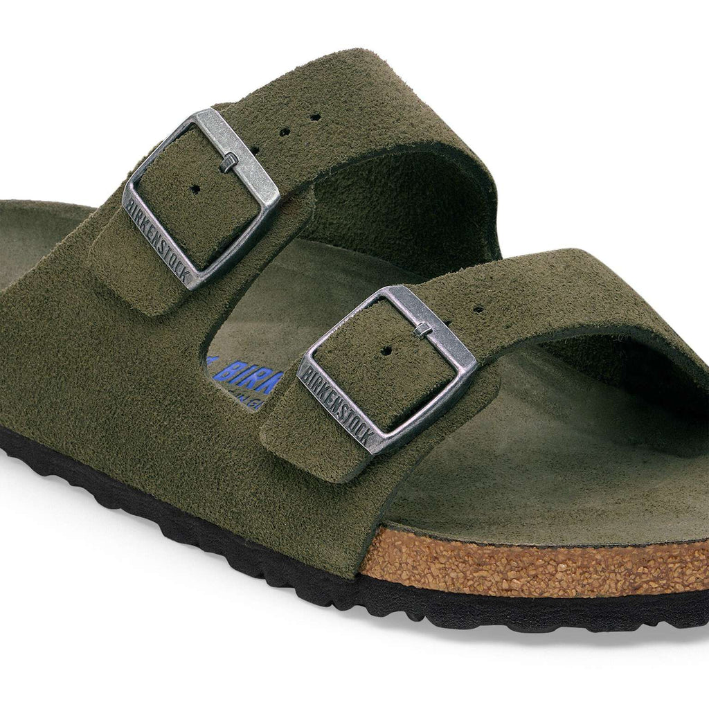 Birkenstock Arizona soft sole Suede leather Thyme Tonal FB