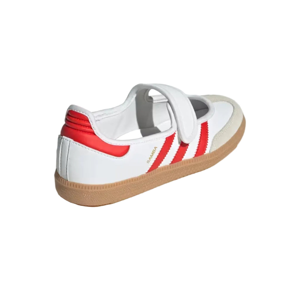 Adidas Samba Jane Shoes Kids White / Red / Gum
