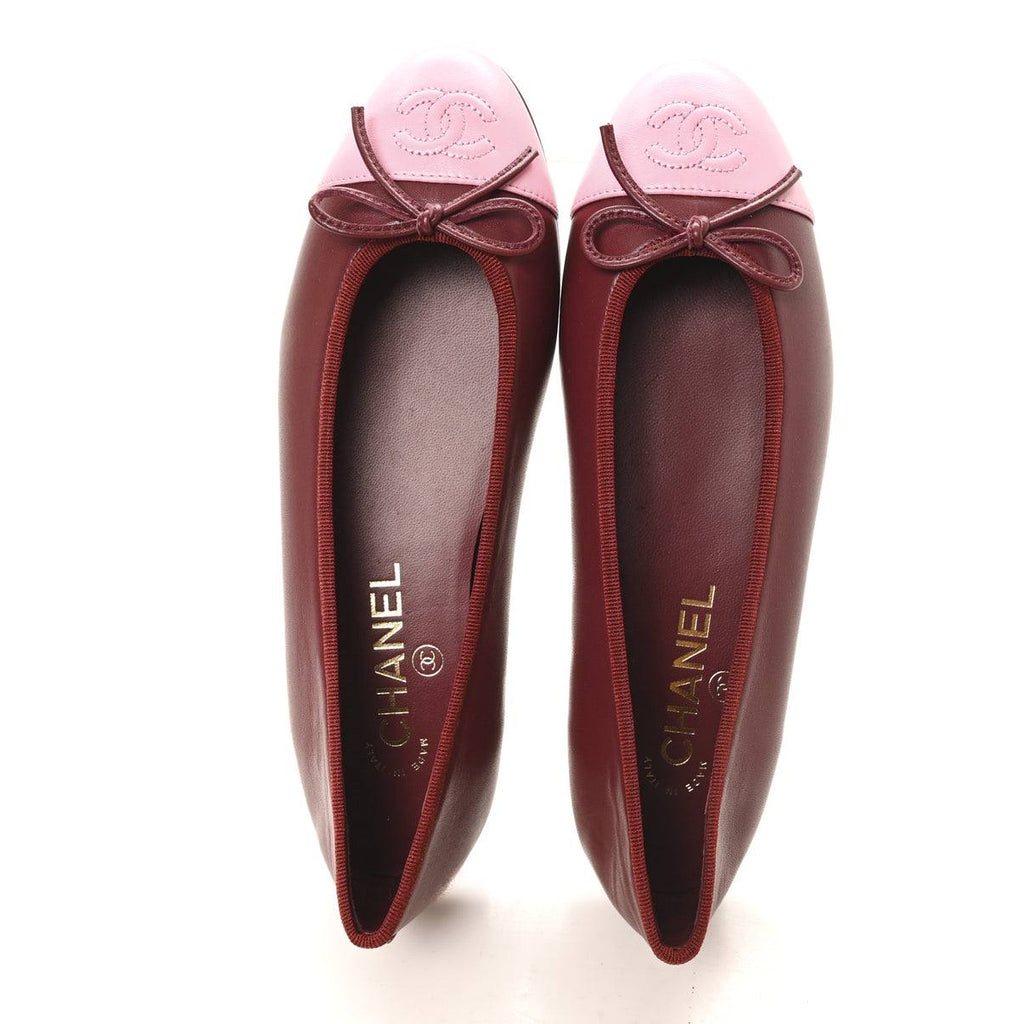 Chanel ballerines - Agneau, bordeaux