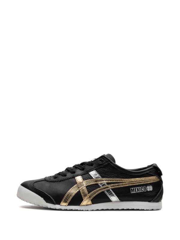 Onitsuka Tiger 'Mexico 66' in black with a silver and gold sheen