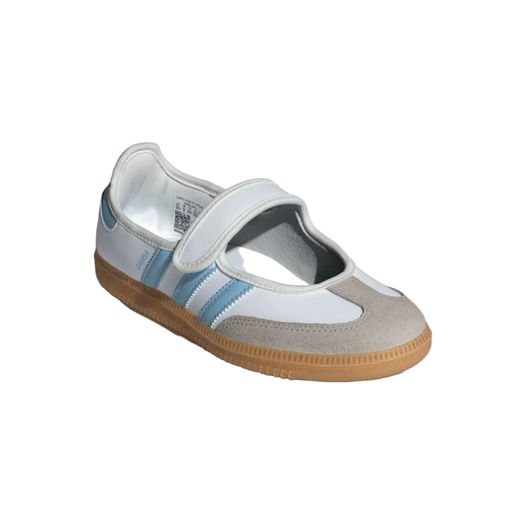Adidas Samba Jane Shoes Kids White / Clear Sky / Gum