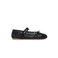 MIU MIU Woven Nappa Leather Ballerinas black