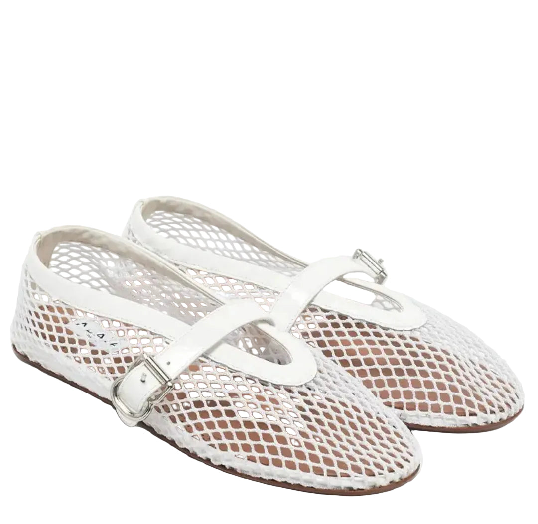 ALAÏA Fishnet Ballet Flats