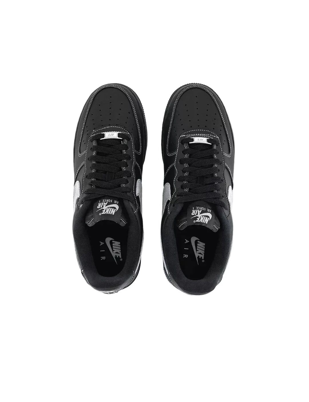 Air Force1 07 Trainers Black Wolf Grey Black