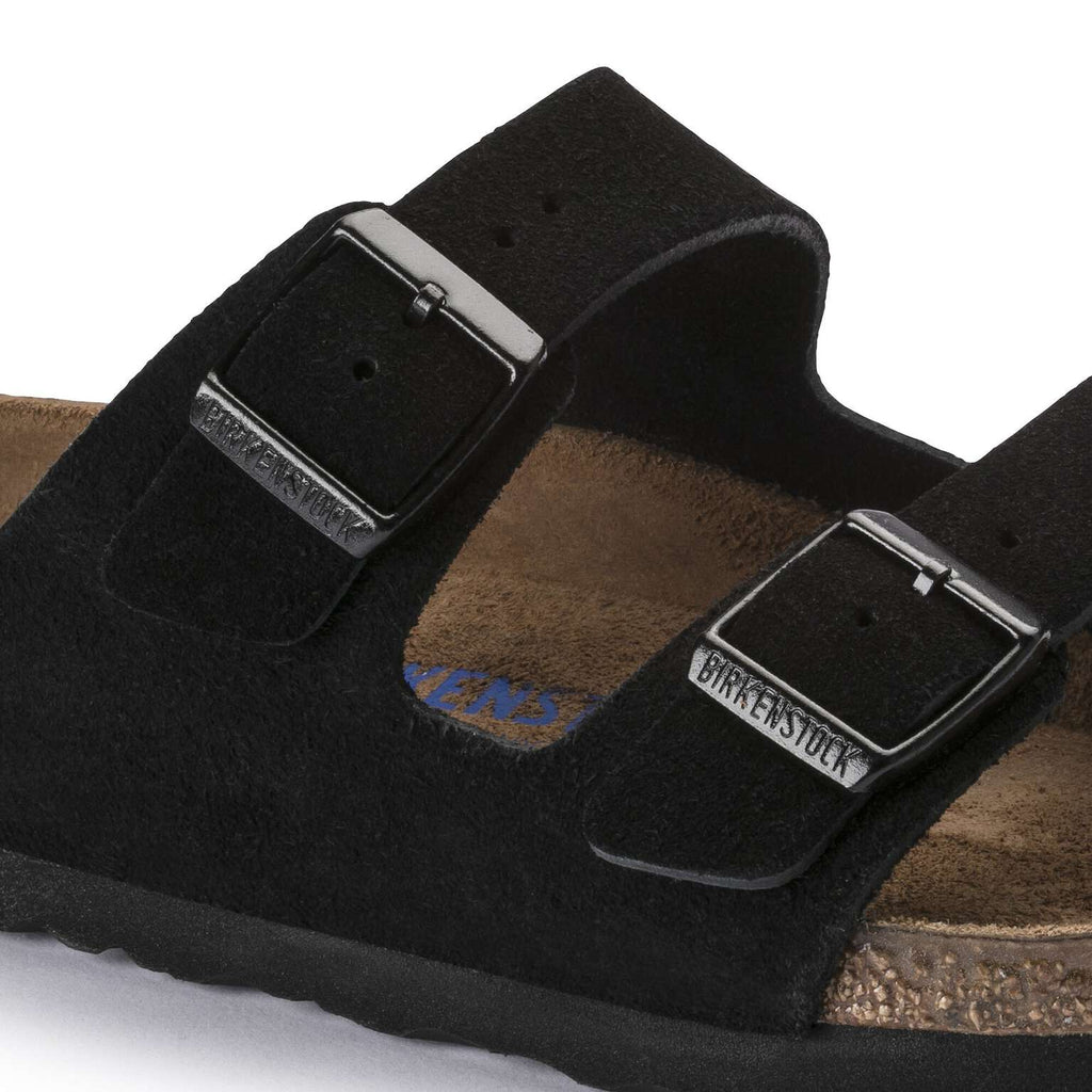 Birkenstock Arizona soft sole Suede leather Black