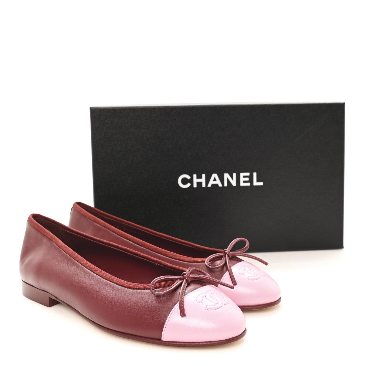 Chanel ballerines - Agneau, bordeaux