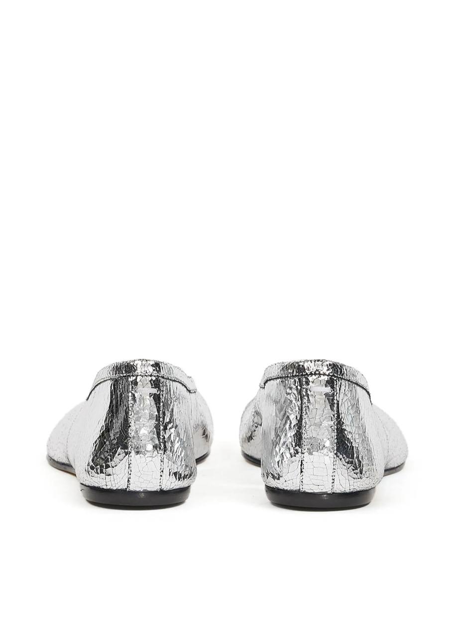 Maison Margiela Tabi Ballerina silver-tone