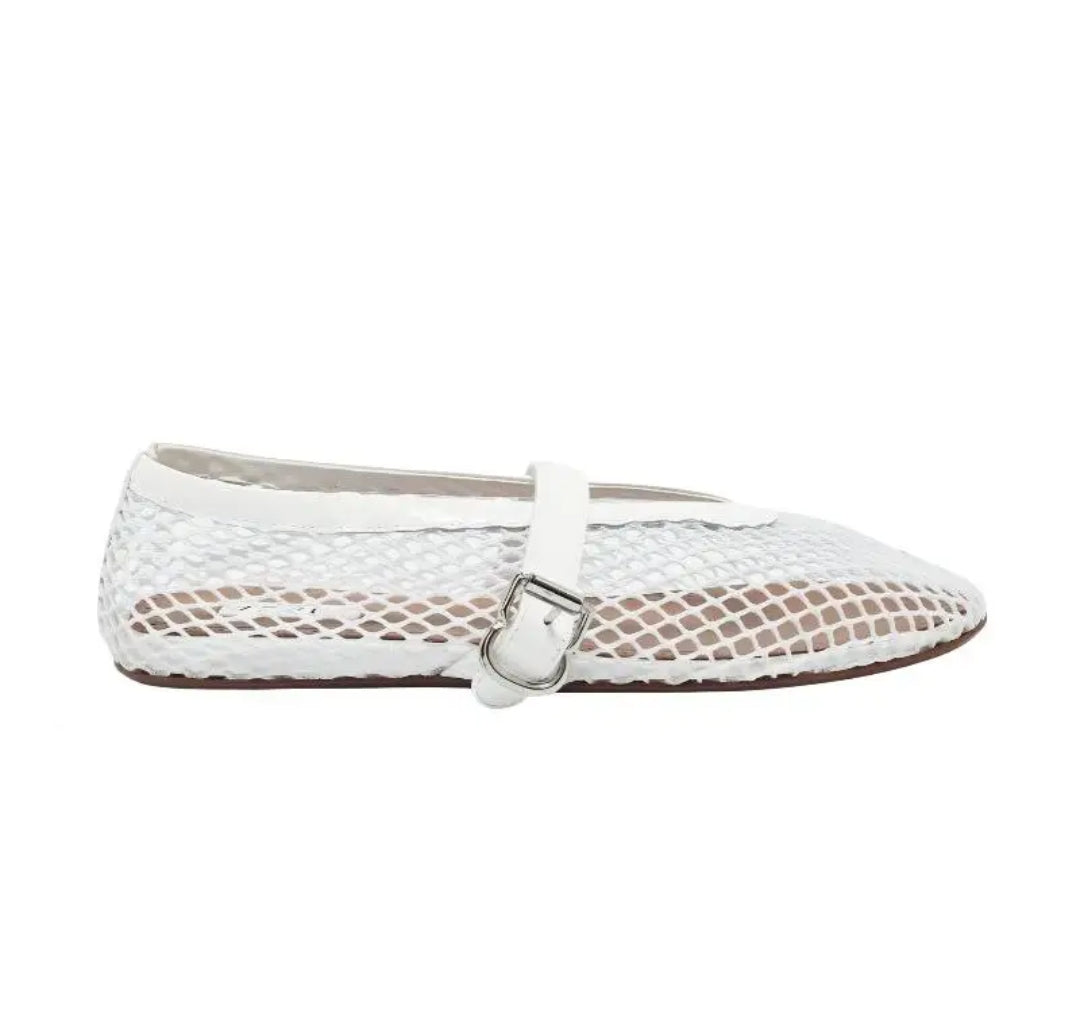 ALAÏA Fishnet Ballet Flats