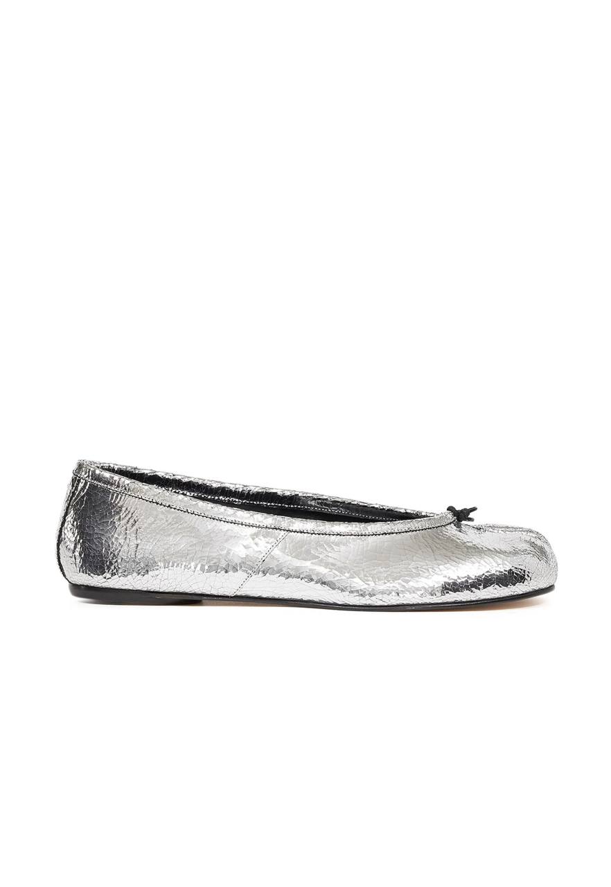 Maison Margiela Tabi Ballerina silver-tone