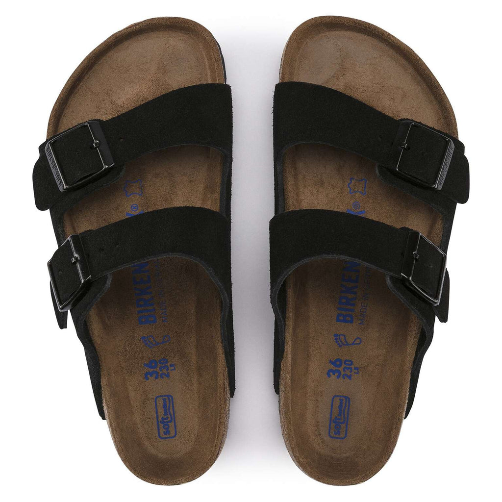 Birkenstock Arizona soft sole Suede leather Black