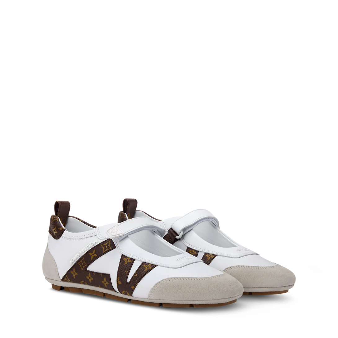 Louis Vuitton LV Sneakerina Mary Jane white