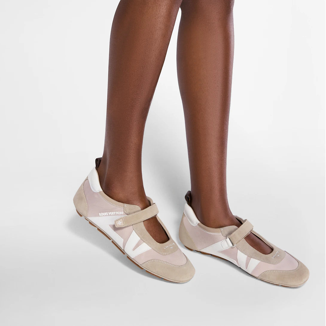 Louis Vuitton LV Sneakerina Mary Jane Beige