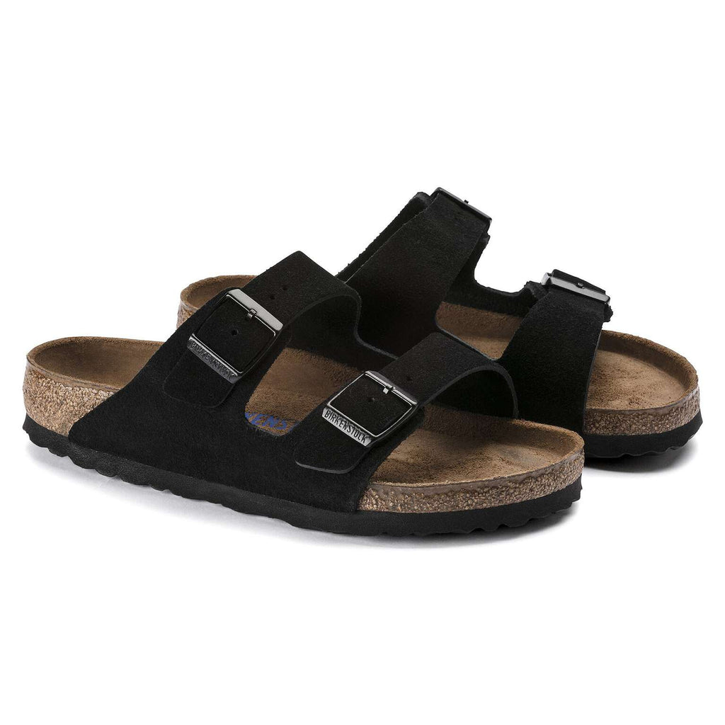 Birkenstock Arizona soft sole Suede leather Black