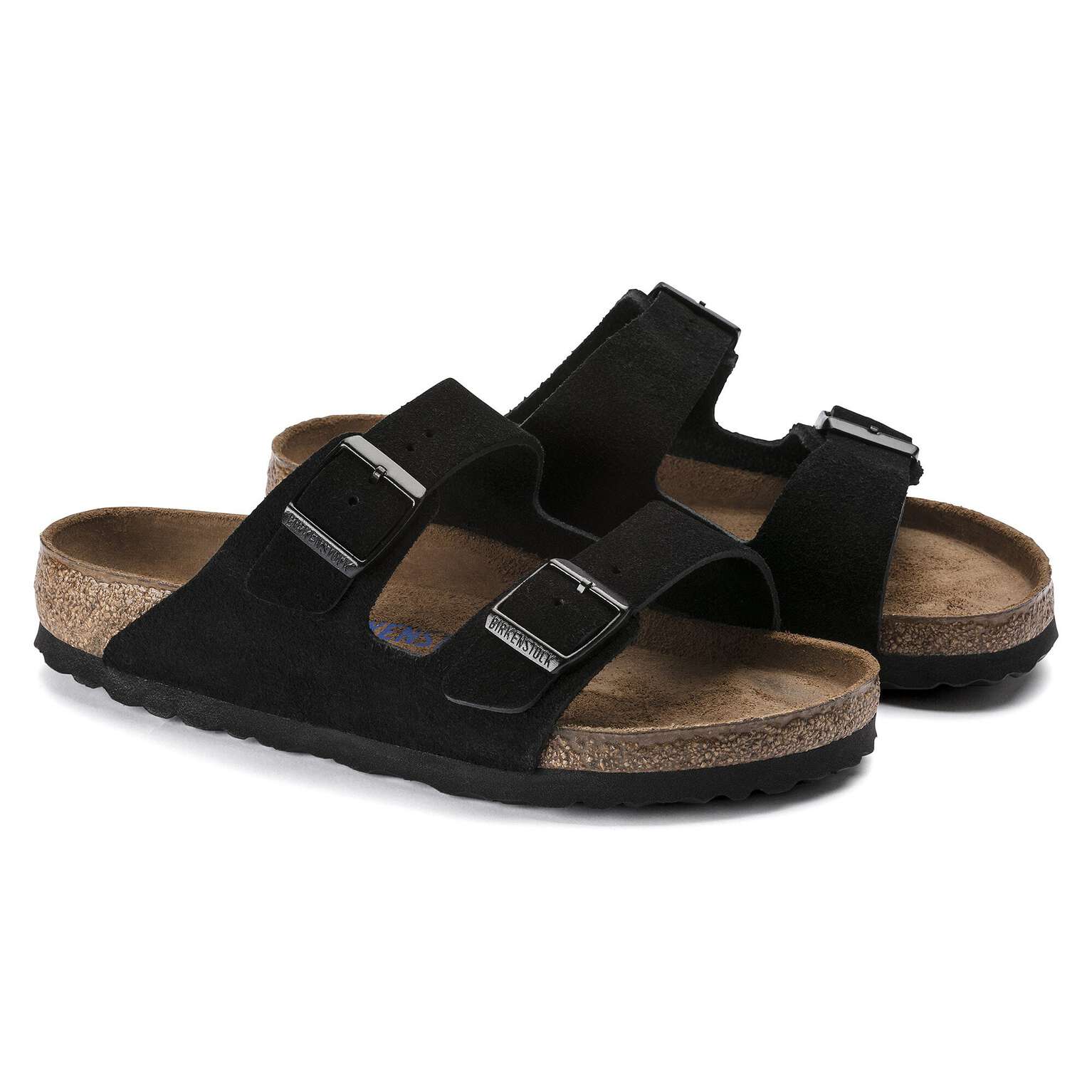 Birkenstock Arizona soft sole Suede leather Black