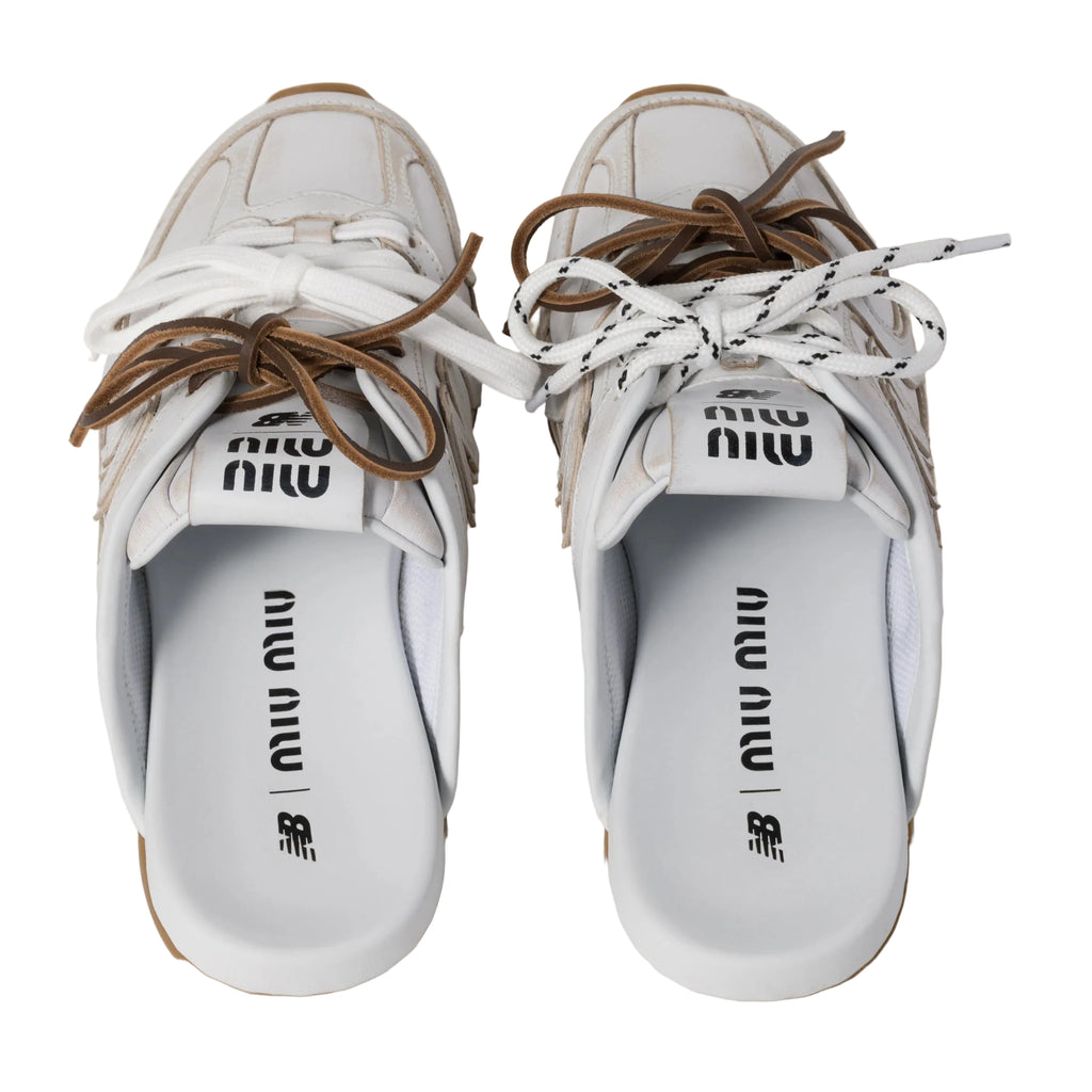 New Balance X Miu Miu 530 SL deco calf leather mules