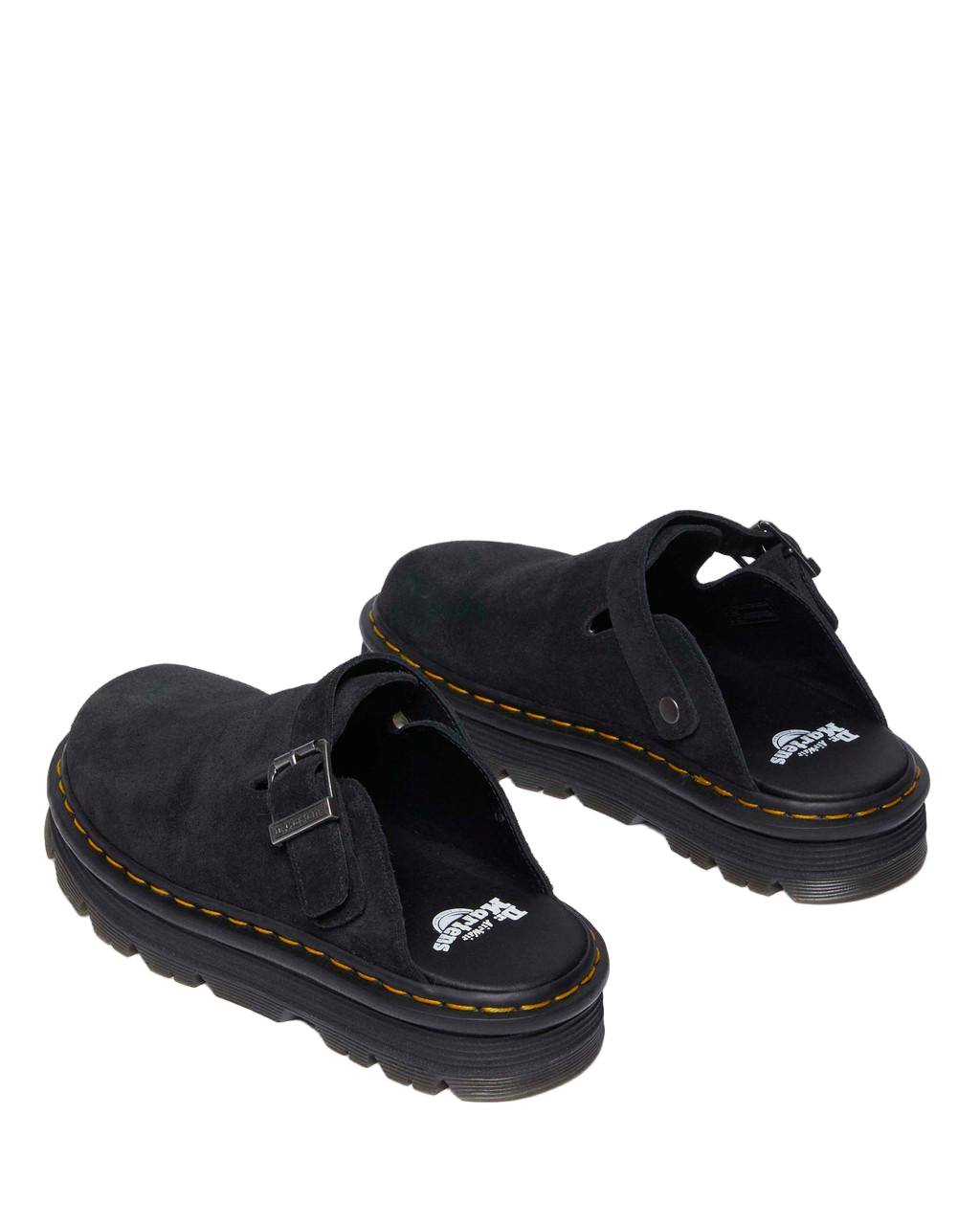 Dr Martens Zebzag Suede Casual Slingback Platform Mules