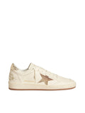 Golden goose Women’s Ball Star in white leather with crystal star and metallic heel tab