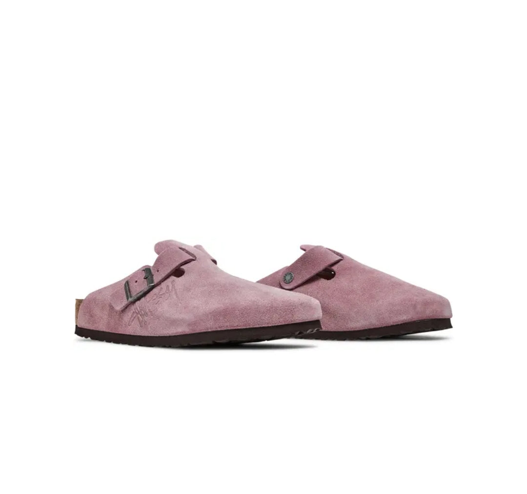 Stussy X Birkenstock Boston Bs Pink