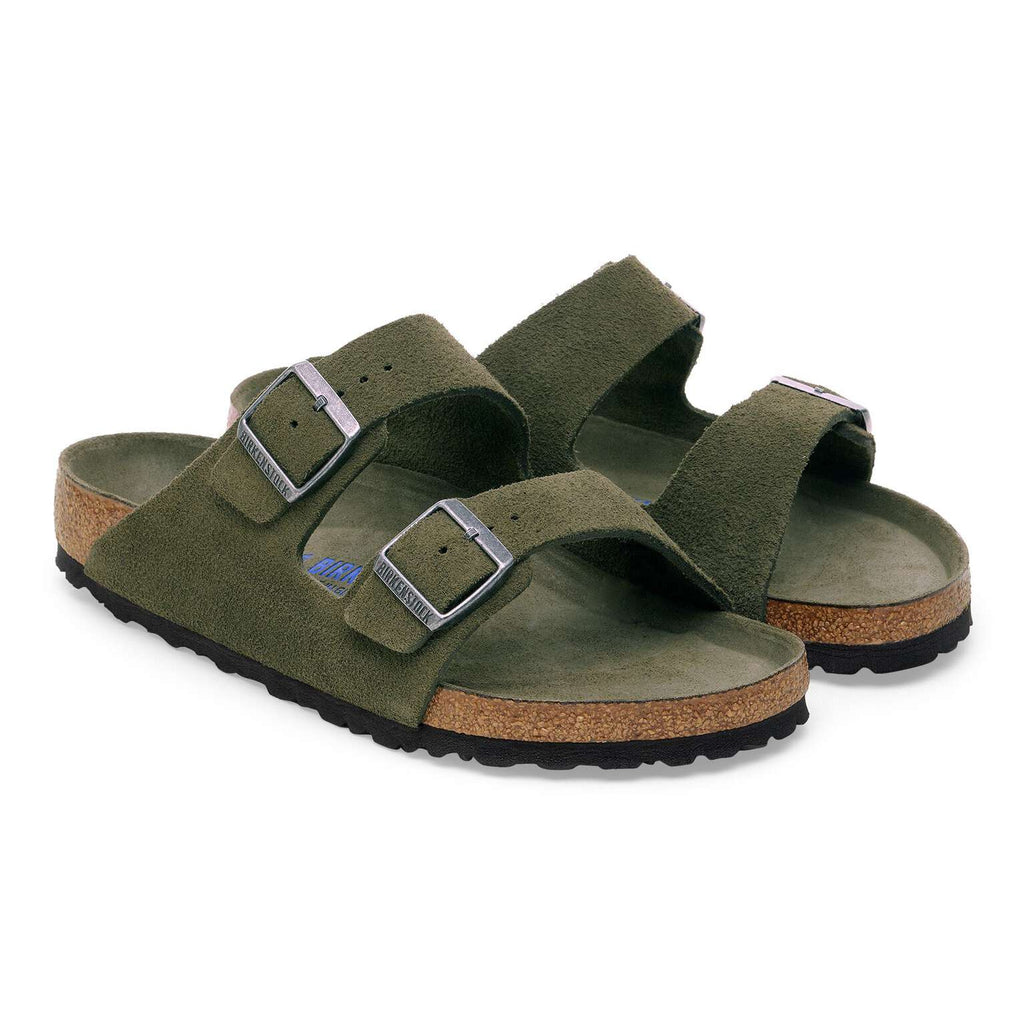 Birkenstock Arizona soft sole Suede leather Thyme Tonal FB