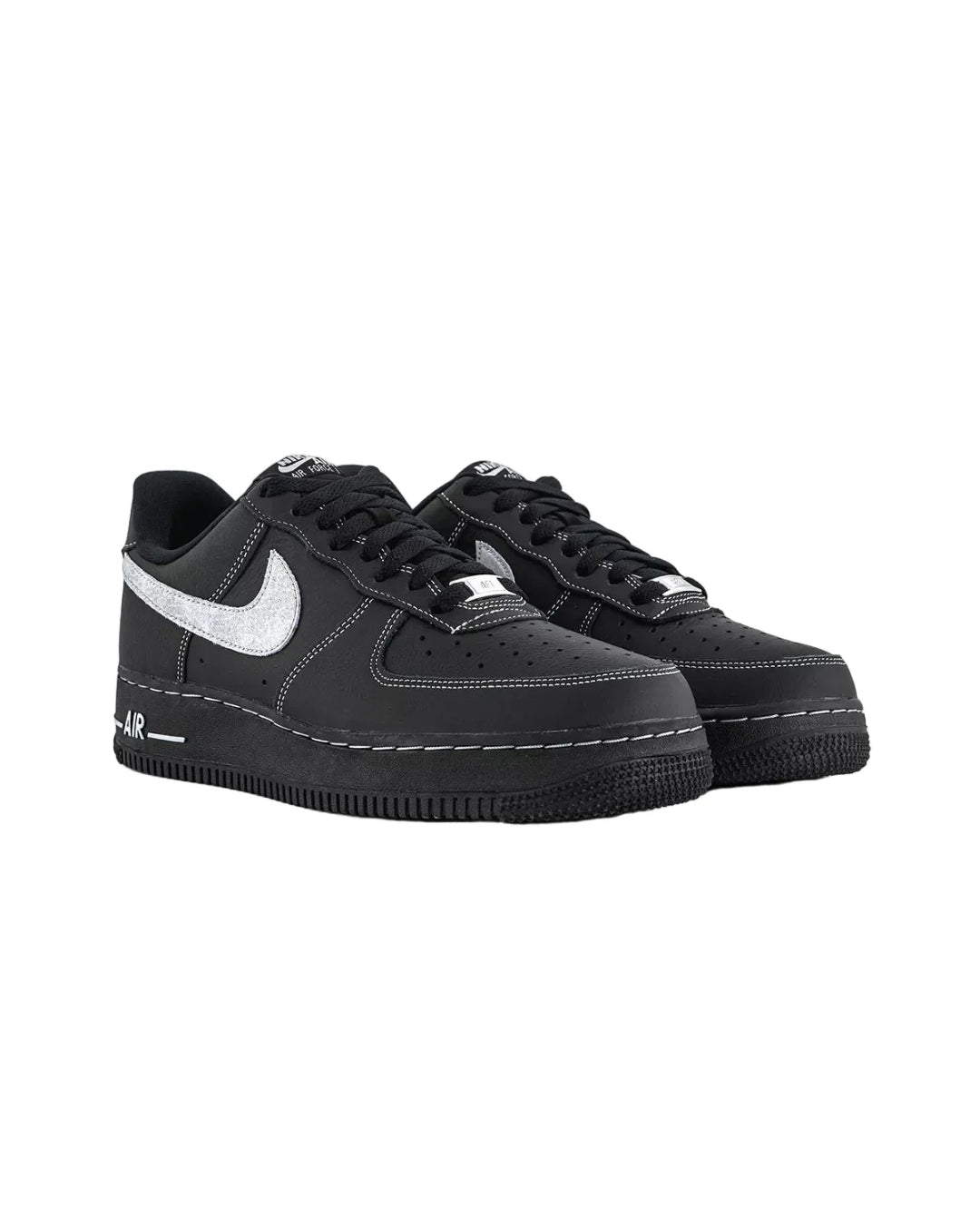 Air Force1 07 Trainers Black Wolf Grey Black