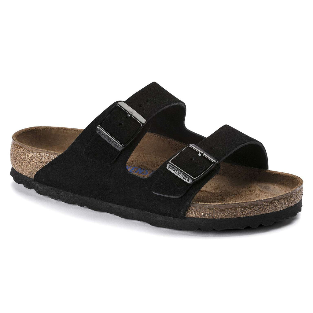 Birkenstock Arizona soft sole Suede leather Black