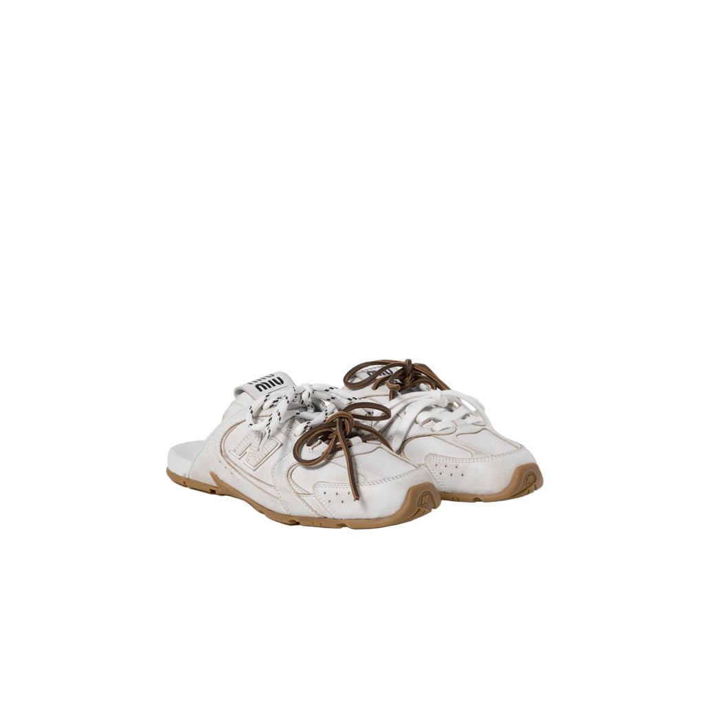 New Balance X Miu Miu 530 SL deco calf leather mules