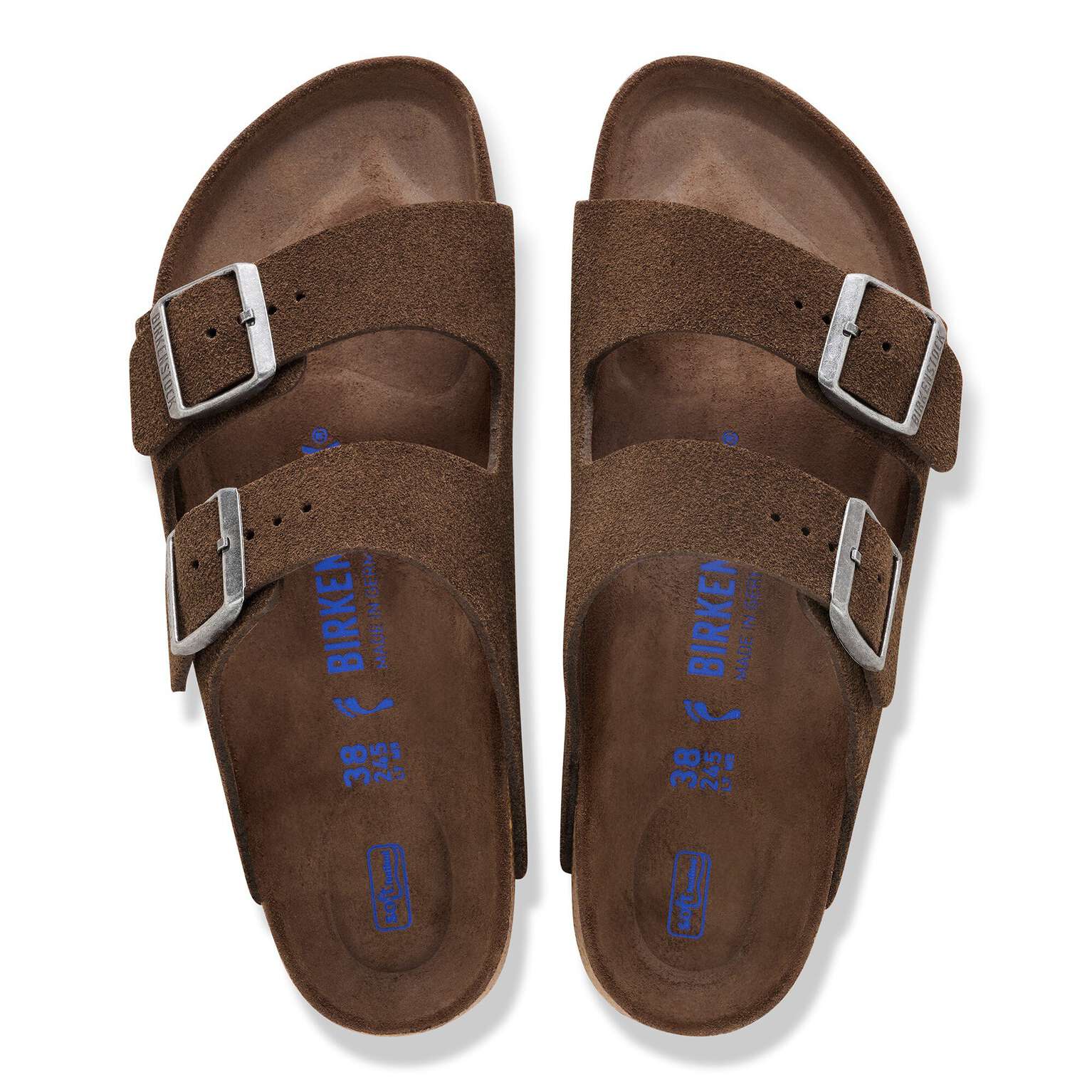 Birkenstock Arizona soft sole Suede leather Brown
