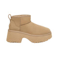Ugg Mini New Height Tan Platform Ankle Boots