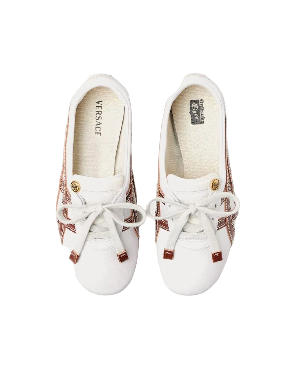 Versace x Onitsuka Tiger - TAI-CHI Sakura Nappa Brown / White Low Top Sneakers