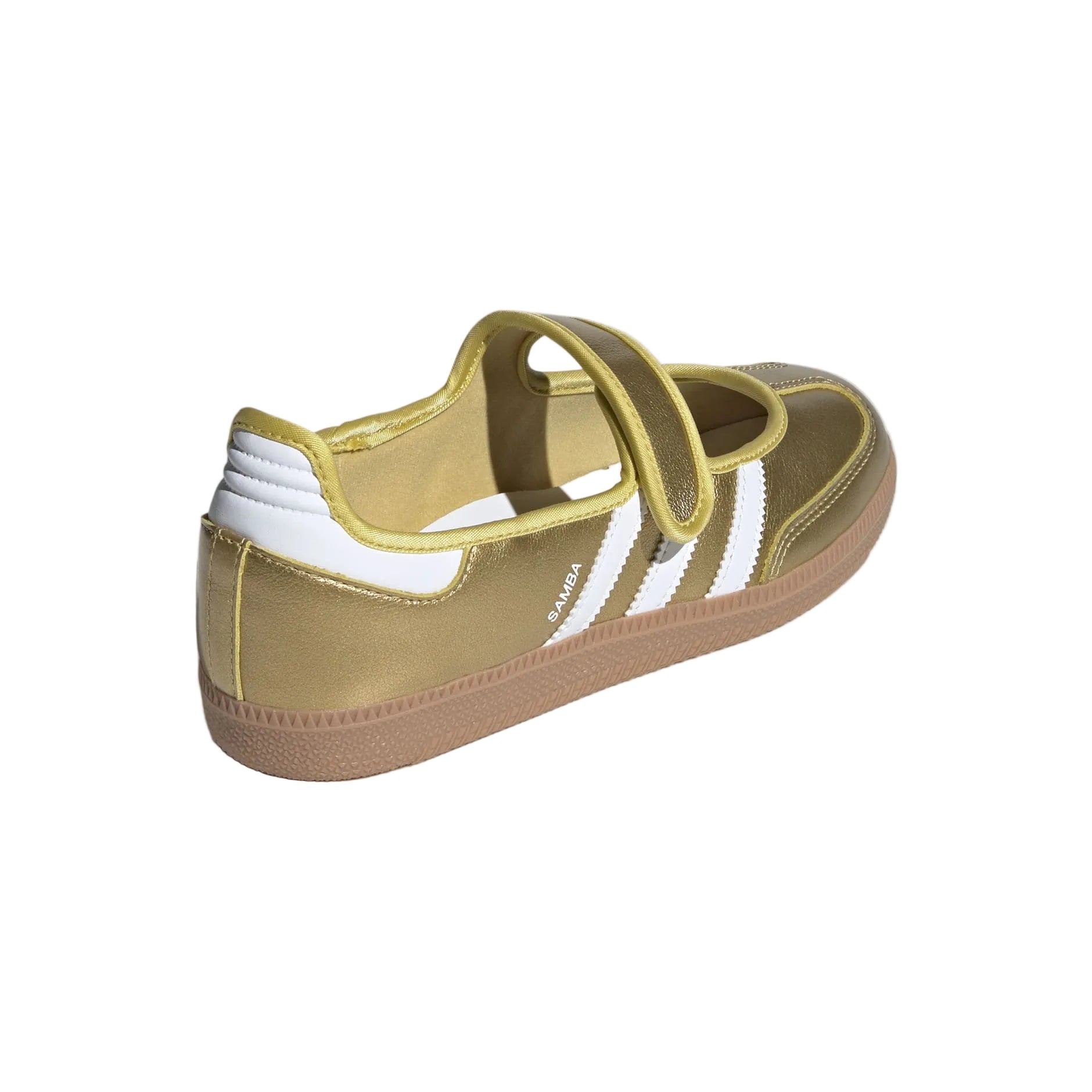 Adidas Samba Jane Shoes Gold Metallic / Cloud White / Gum