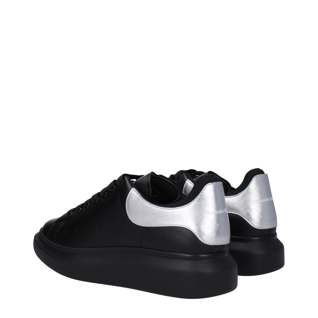 Alexander McQueen Sneakers Men Leather Black/Silver