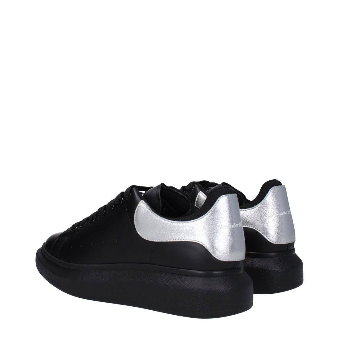 Alexander McQueen Sneakers Men Leather Black/Silver