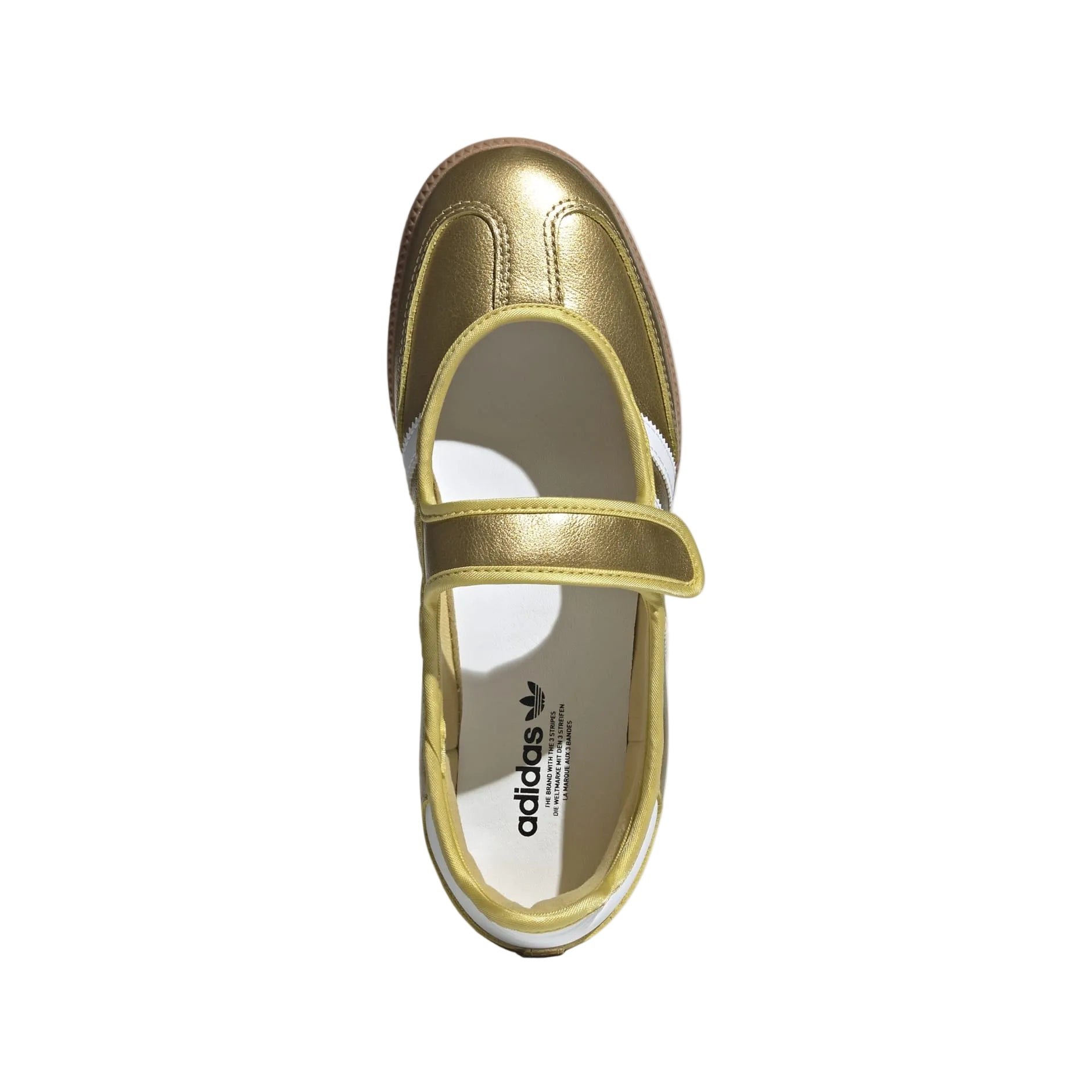 Adidas Samba Jane Shoes Gold Metallic / Cloud White / Gum