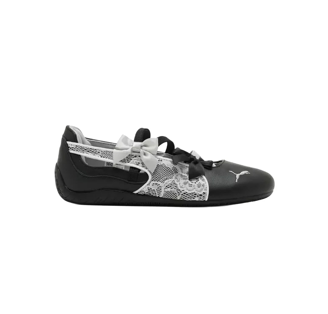 Puma Speedcat Ballet Laces Black White Womens