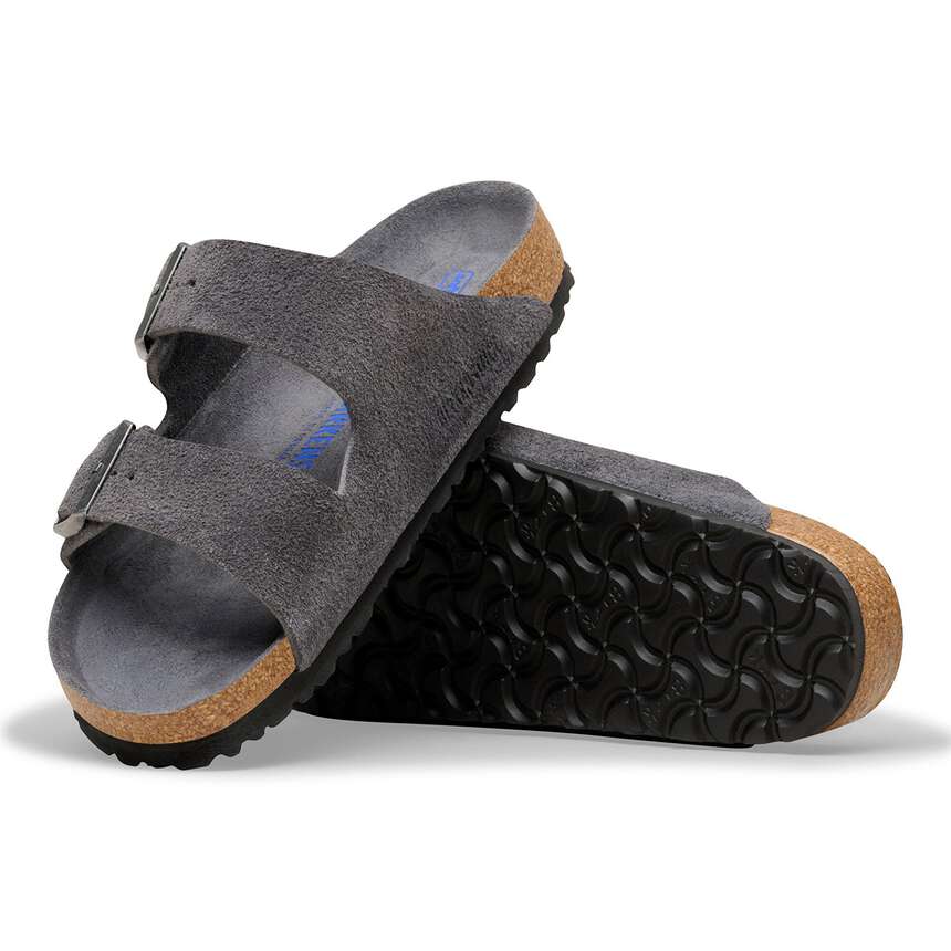 Birkenstock Arizona soft sole Suede leather Charcoal
