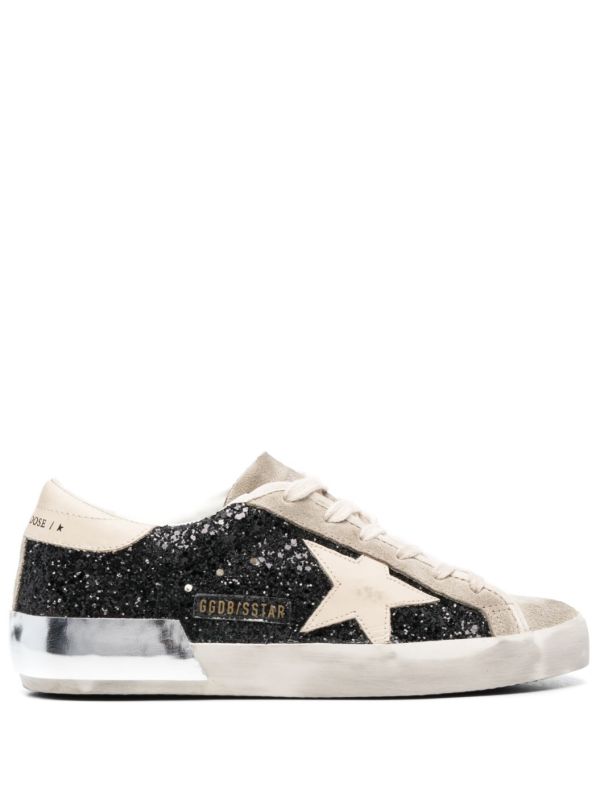 Golden goose Superstar with glitter decorations