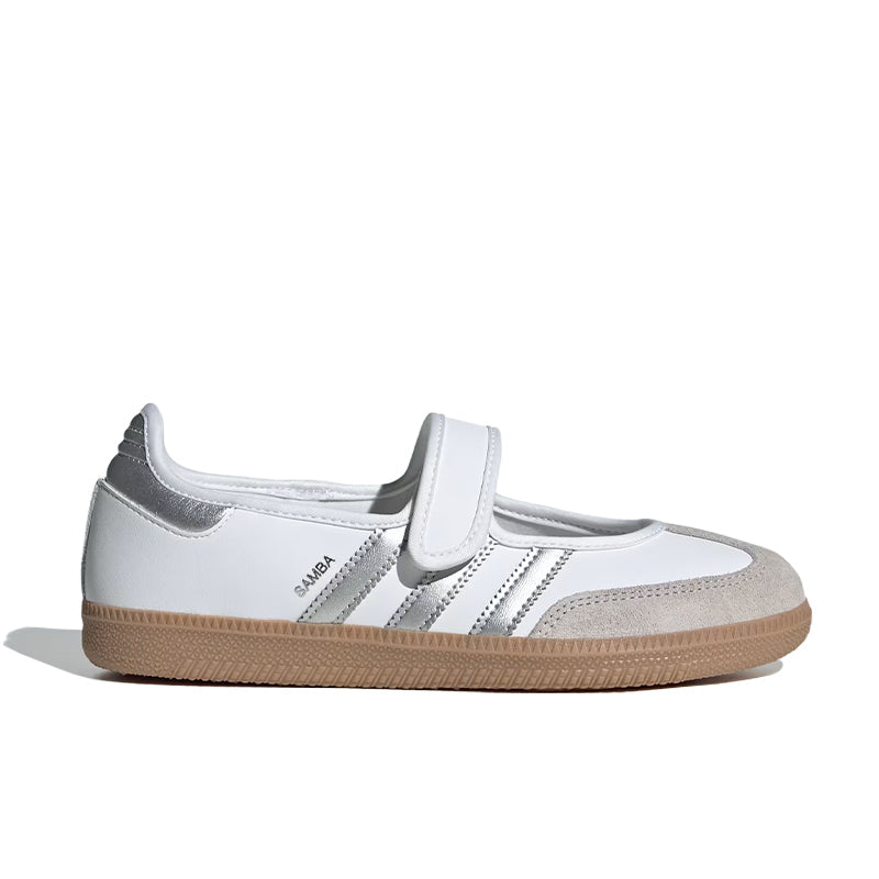 Adidas Samba Jane Shoes Kids  White / Silver  / Gum