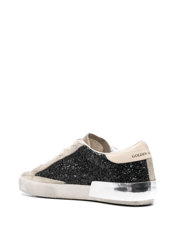 Golden goose Superstar with glitter decorations