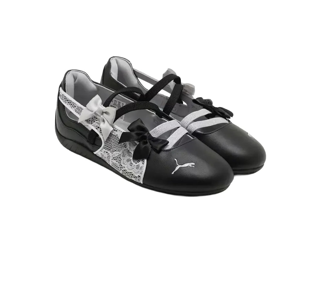 Puma Speedcat Ballet Laces Black White Womens