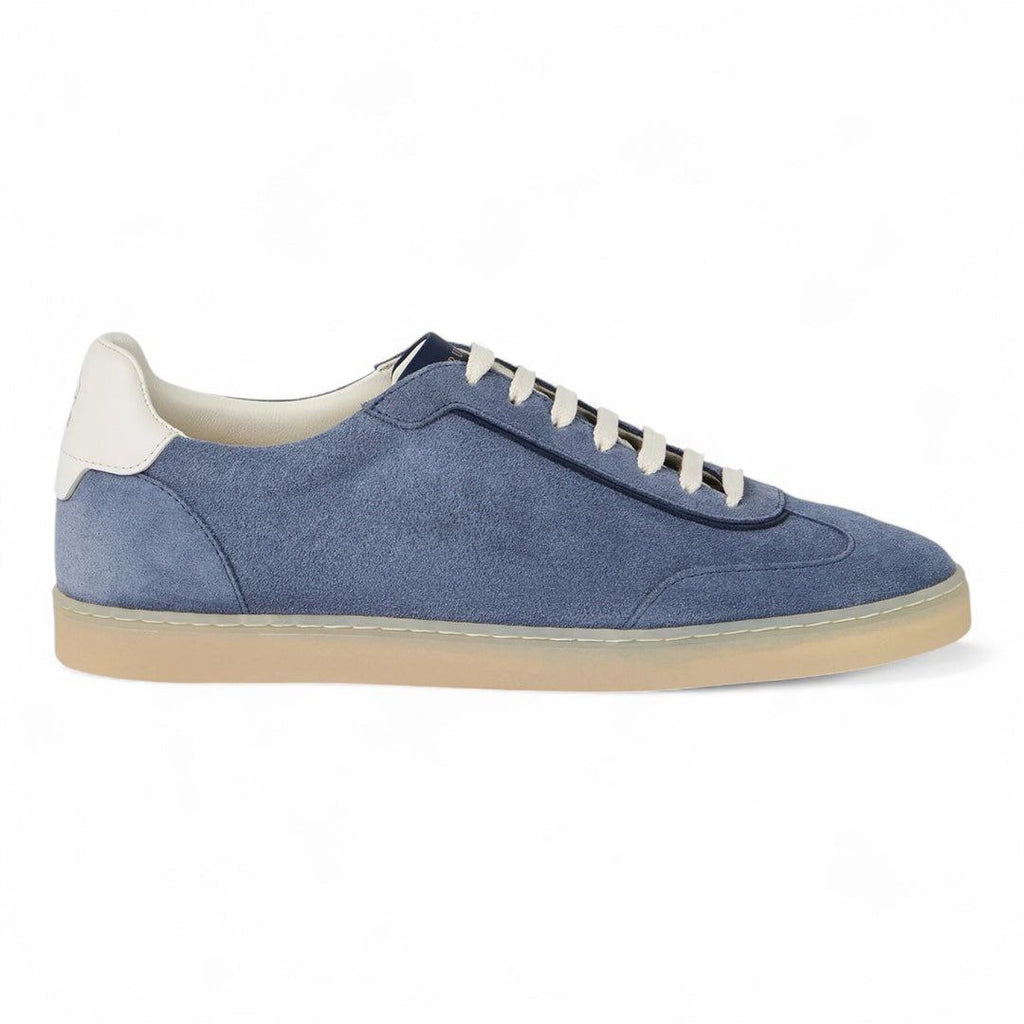 Brunello Cucinelli Men's Suede T-Toe Low-Top Sneakers