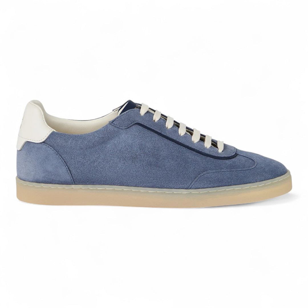 Brunello Cucinelli Men's Suede T-Toe Low-Top Sneakers